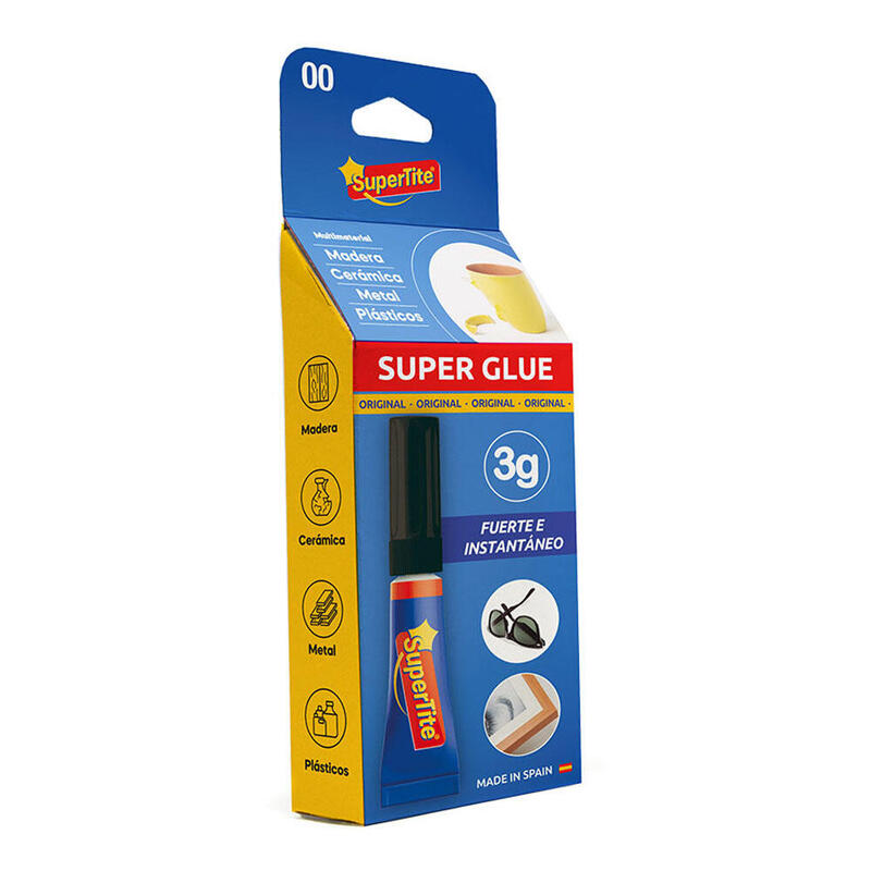 Pack De 12 Unidades - Adhesivo Cianocrilato Instantaneo,Blister 3g 2400 Supertite