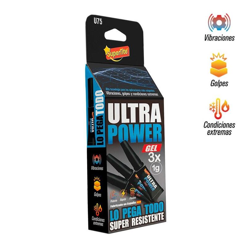 Pack De 12 Unidades - Adhesivo Instantáneo Gel Ultra Power, Blister 3 X 1 G