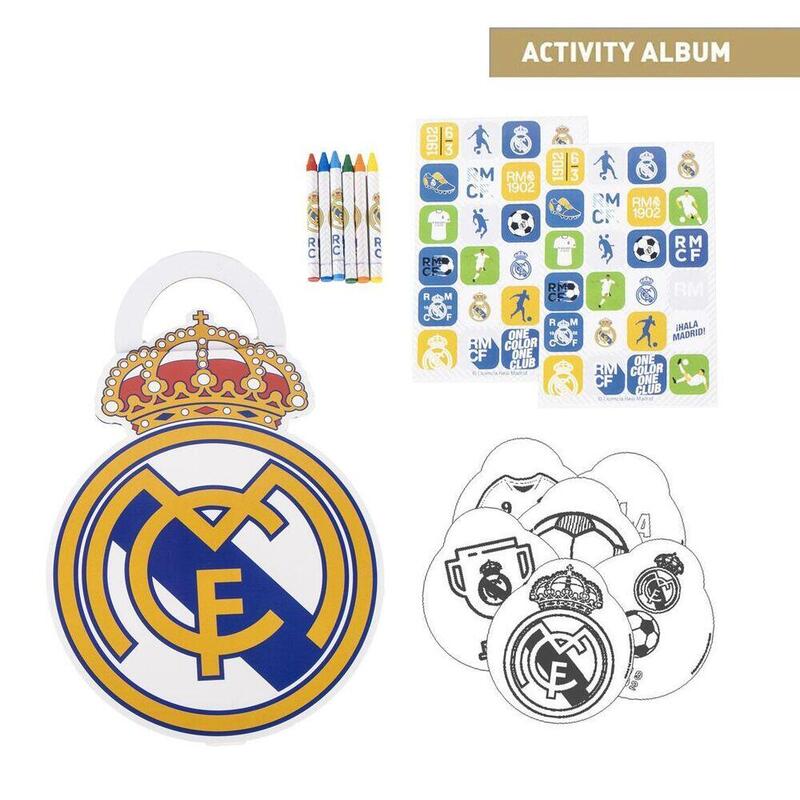 Pack De 12 Unidades - Album Actividades Coloreable Real Madrid
