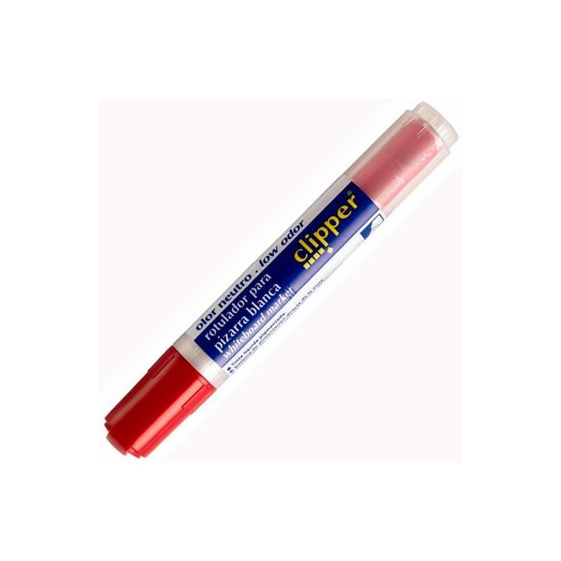 Pack De 12 Unidades Alpino Rotulador Pizarra Blanca Liquid Clipper Sin Olor Rojo