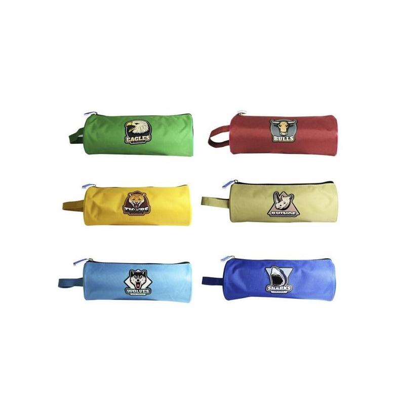 Pack De 12 Unidades Bismark Animals Portatodo Redondo Con Imagenes De Animales - 1 Compartimento - 6 Diseños Diferentes