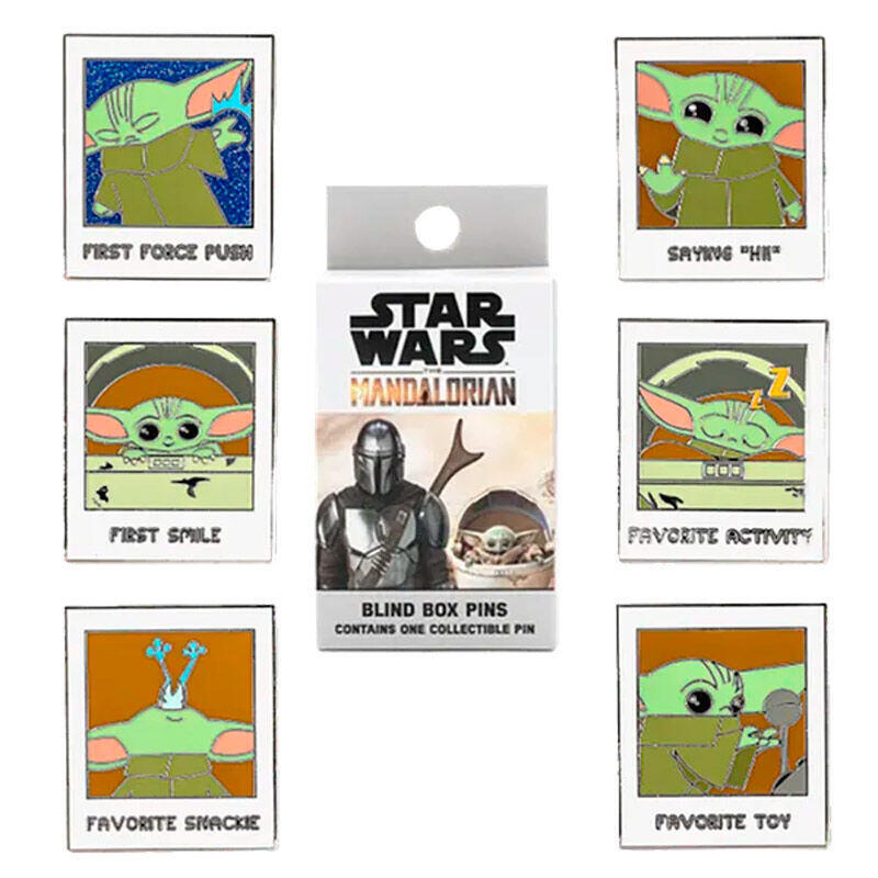 Pack De 12 Unidades - Blind Box Enamel Pin Yoda The Child The Mandalorian Star Wars Loungefly Surtido