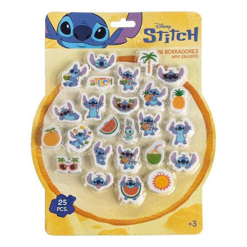 Pack De 12 Unidades - Blister 25 Gomas De Borrar Stitch Disney