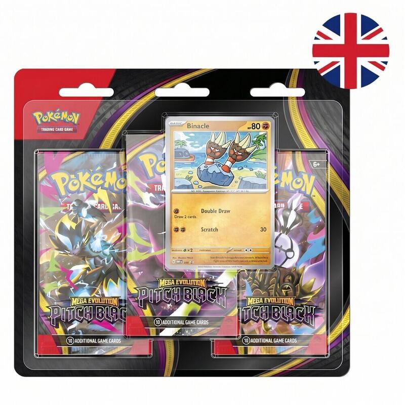 Pack De 12 Unidades - Blister 3 Sobres Cartas Expansion Megaevolucion Oscuridad Absoluta Pokemon Ingles