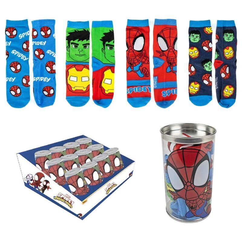 Pack De 12 Unidades - Blister 4 Calcetines Spidey Marvel Surtido