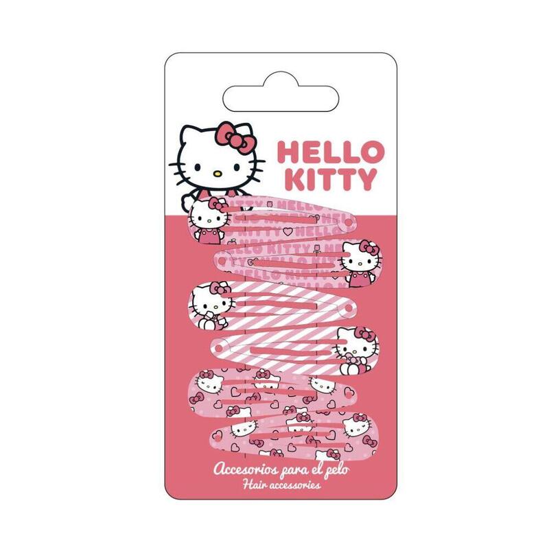 Pack De 12 Unidades - Blister 6 Horquillas Hello Kitty