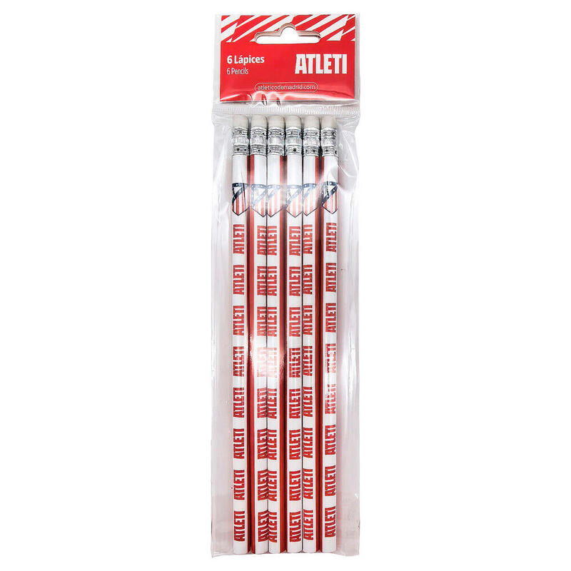 Pack De 12 Unidades - Blister 6 Lapices Atletico De Madrid