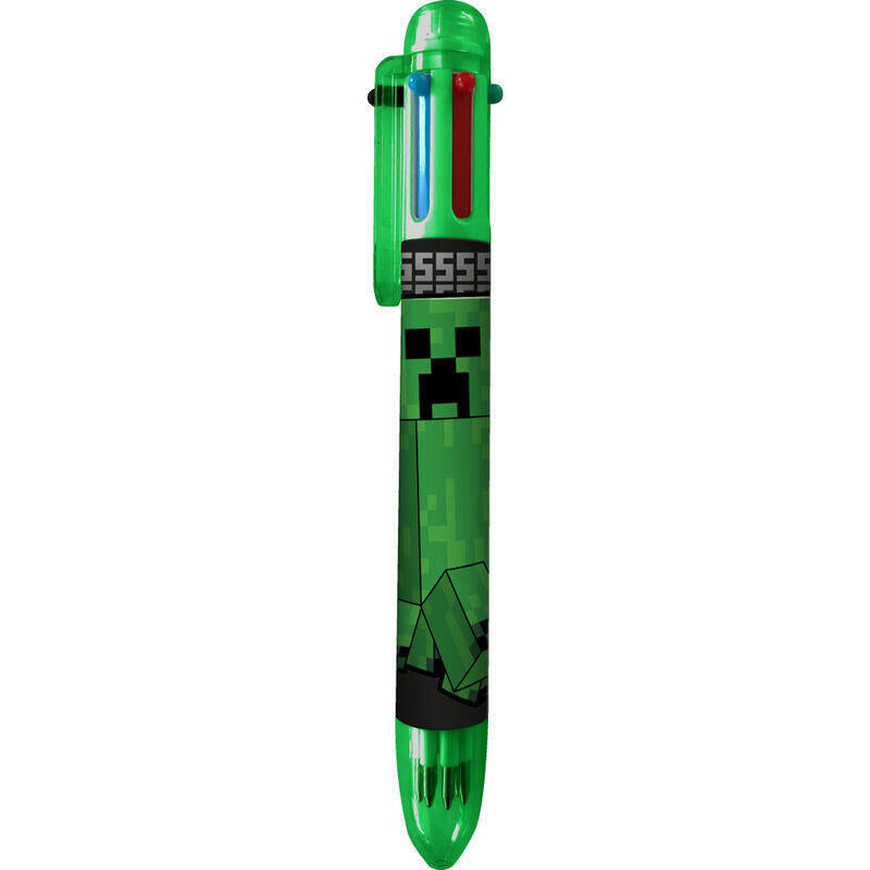 Pack De 12 Unidades - Boligrafo 6 Colores Minecraft