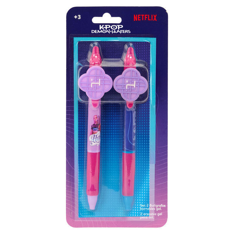 Pack De 12 Unidades - Boligrafo Borrable Stationery Kpop Demon Hunters Surtido