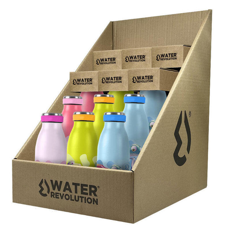 Pack De 12 Unidades - Botella Termo 350ml Water Revolution Surtido