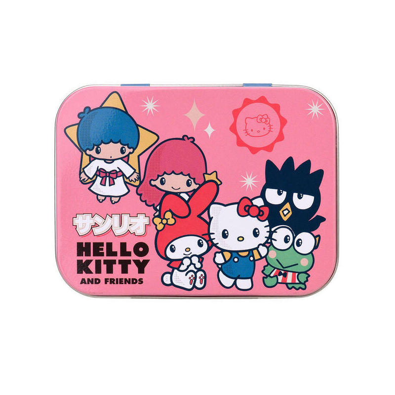 Pack De 12 Unidades - Caja Metal Tiritas Hello Kitty & Friends