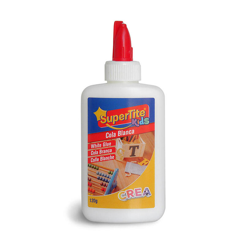 Pack De 12 Unidades - Cola Blanca Escolar, Bote 120g A2427 Supertite