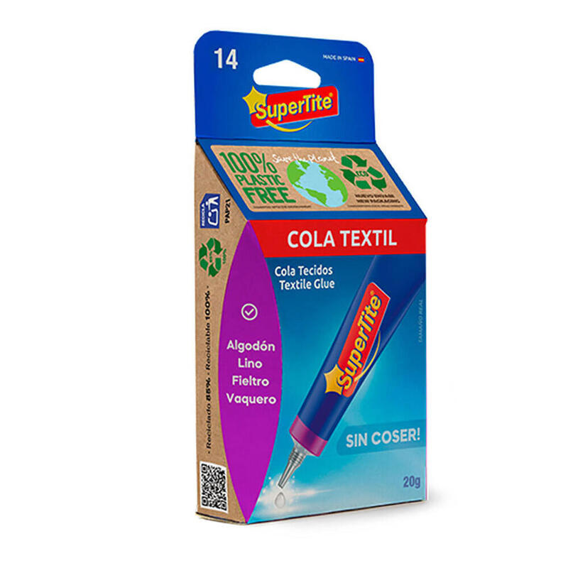 Pack De 12 Unidades - Cola Para Tejidos, Blister 20g 2414 Supertite