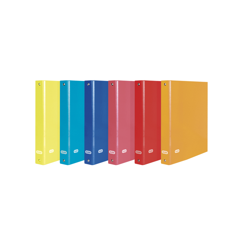 Pack De 12 Unidades Elba Color Life Carpeta De Anillas Folio Lomo 40mm 4dx25 - Resistente Y Duradera - Tamaño Folio -