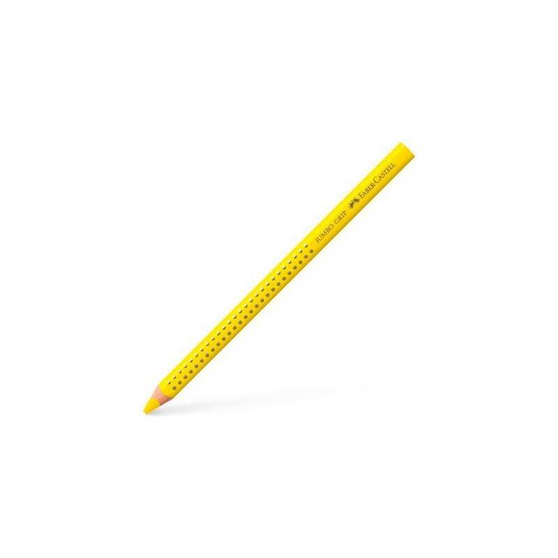 Pack De 12 Unidades Faber Castell Lápices De Colores Jumbo Grip Amarillo Cadmio