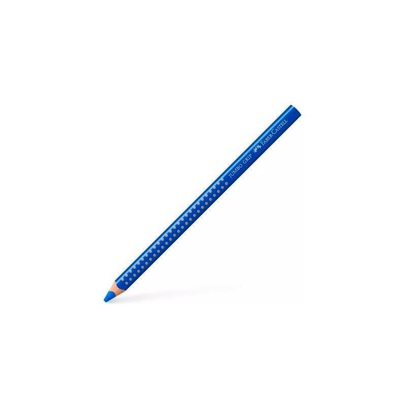 Pack De 12 Unidades Faber Castell Lápices De Colores Jumbo Grip Azul Cobalto