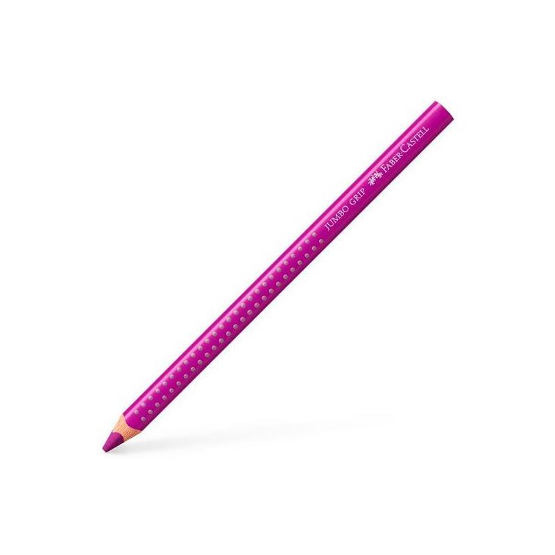 Pack De 12 Unidades Faber Castell Lápices De Colores Jumbo Grip Carmesí