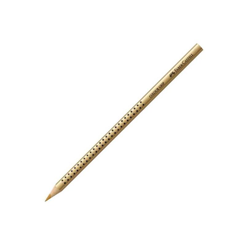 Pack De 12 Unidades Faber Castell Lápiz De Color Acuarelable Colour Grip Oro