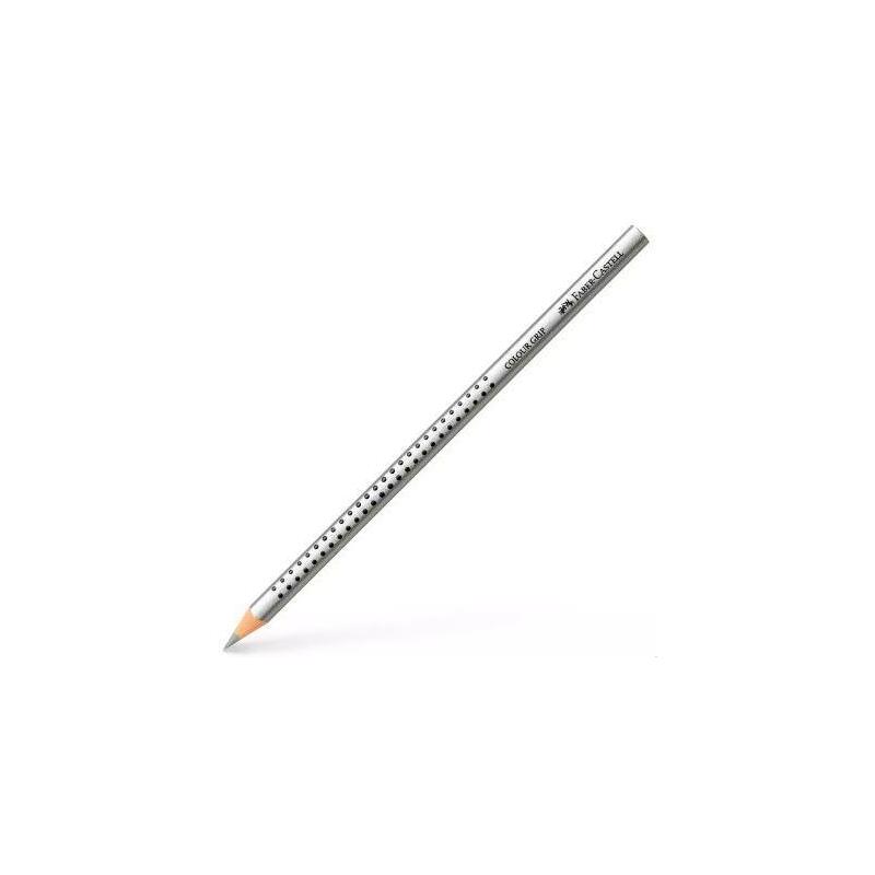 Pack De 12 Unidades Faber Castell Lápiz De Color Acuarelable Colour Grip Plata