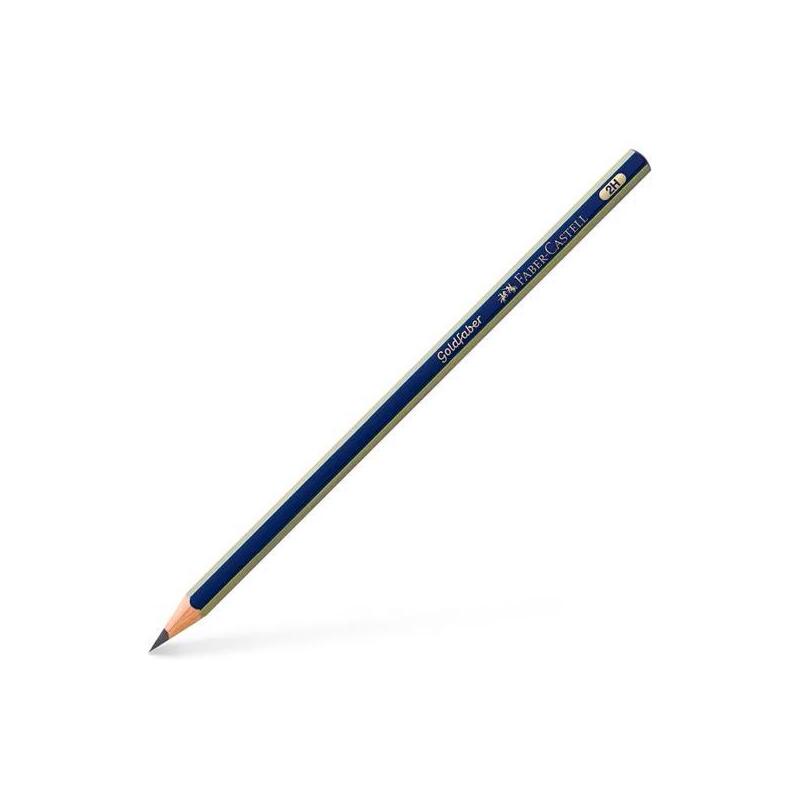 Pack De 12 Unidades Faber Castell Lápiz De Grafito 1221 Goldfaber 2h