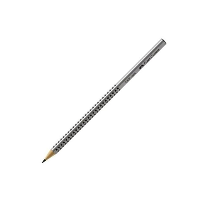 Pack De 12 Unidades Faber- Castell Lápiz Grip Ecológico Grafito Modelo 2001 Hb Gris