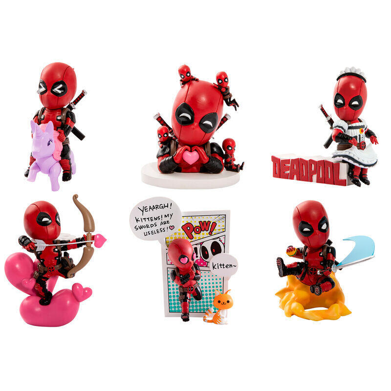 Pack De 12 Unidades - Figura Sorpresa Hero Box Deadpool Marvel Surtido