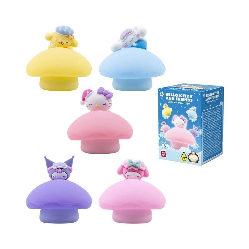 Pack De 12 Unidades - Figura Sorpresa Luz Nocturna Little Mushroom Hello Kitty And Friends 6,6cm Surtido