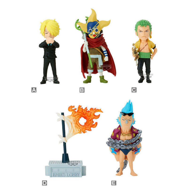 Pack De 12 Unidades - Figura World Collectable Enies Lobby 02 One Piece 7cm Surtido