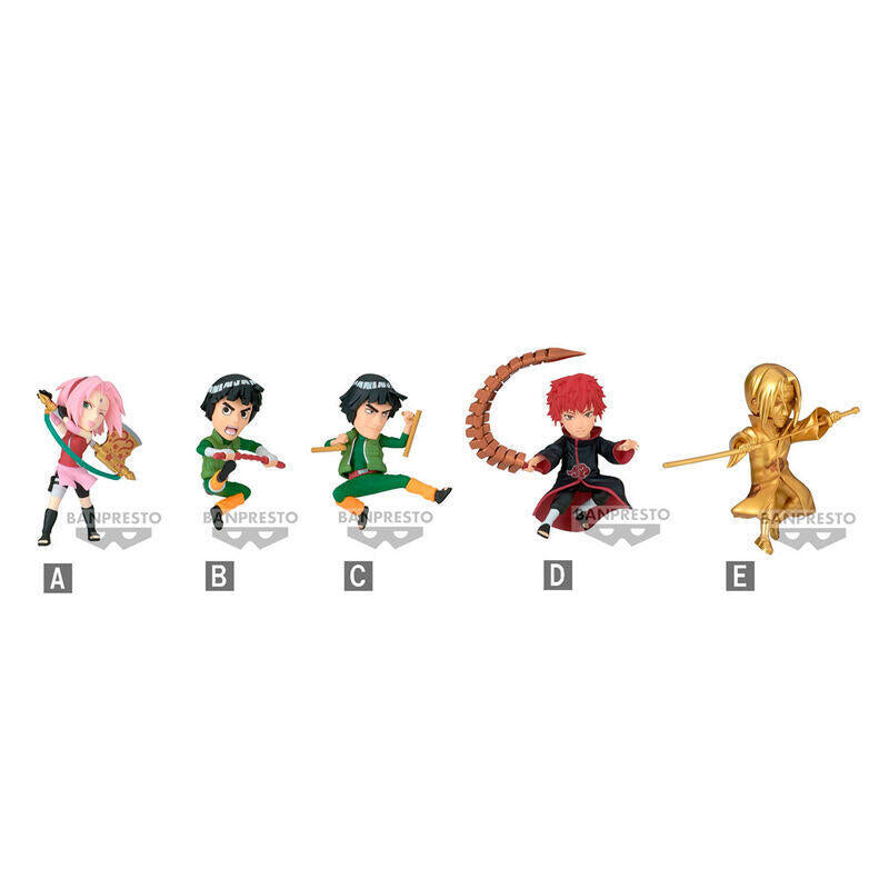 Pack De 12 Unidades - Figura World Collectable Narutop99 Vol.4 Naruto Shippuden 7cm