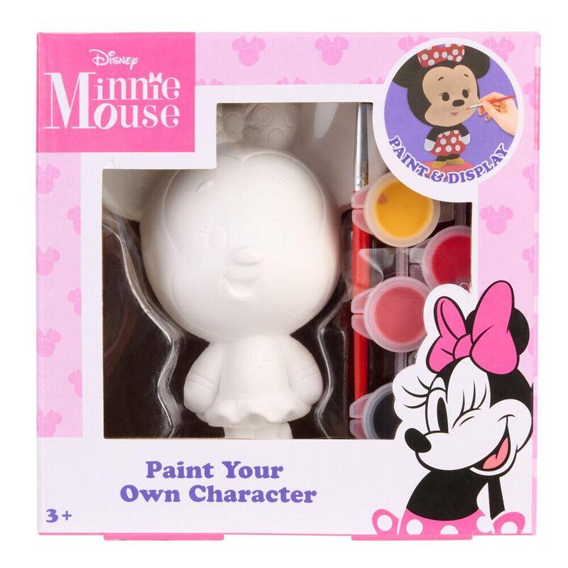 Pack De 12 Unidades - Figura Yeso Para Pintar Minnie Disney