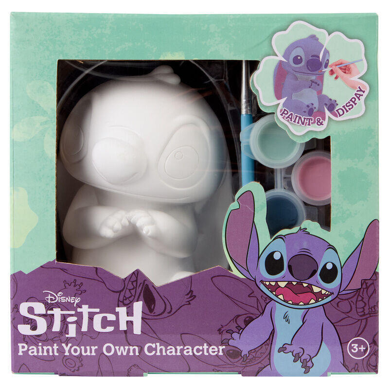 Pack De 12 Unidades - Figura Yeso Para Pintar Stitch Disney