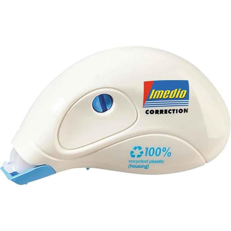 Pack De 12 Unidades Imedio Roller Compact Cinta Correctora 5mm X 10m - Rapido, Limpio Y Preciso - Sin Disolventes -