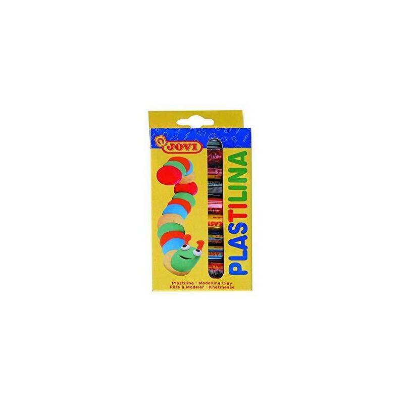 Pack De 12 Unidades Jovi Plastilina Barra 15gr Colores Surtidos Estuche 10 Ud