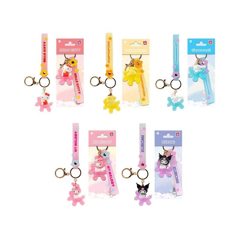 Pack De 12 Unidades - Llavero Figura Balloon Hello Kitty And Friends 5cm Surtido
