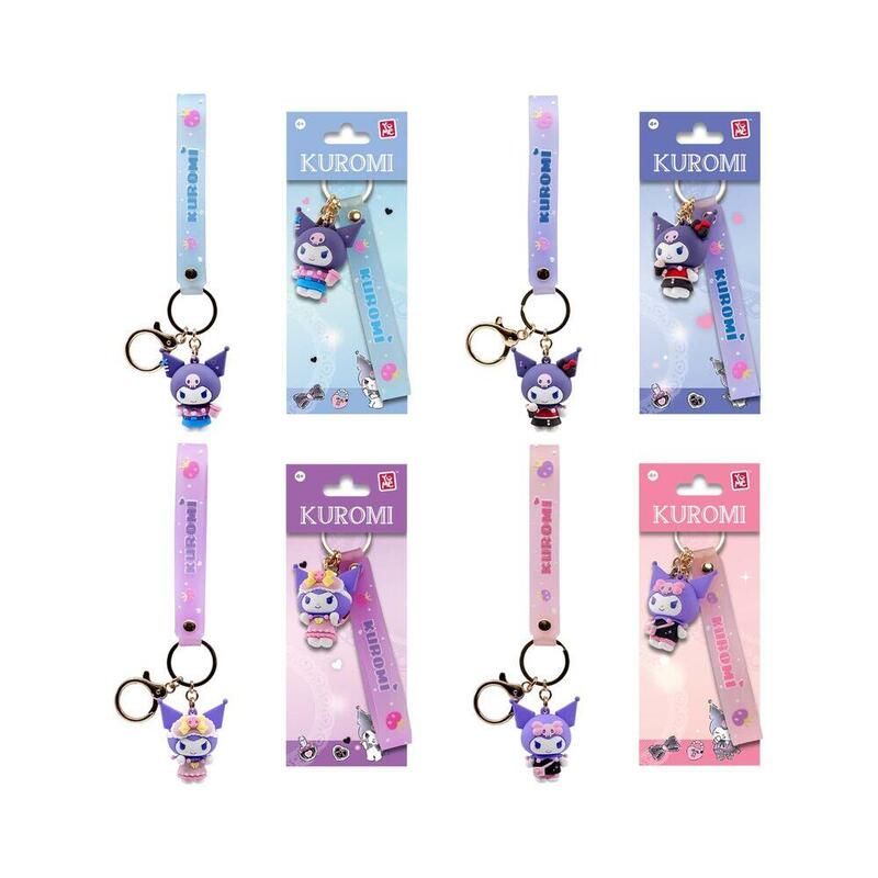 Pack De 12 Unidades - Llavero Figura Kuromi Cute Outfit Hello Kitty And Friends 5cm Surtido