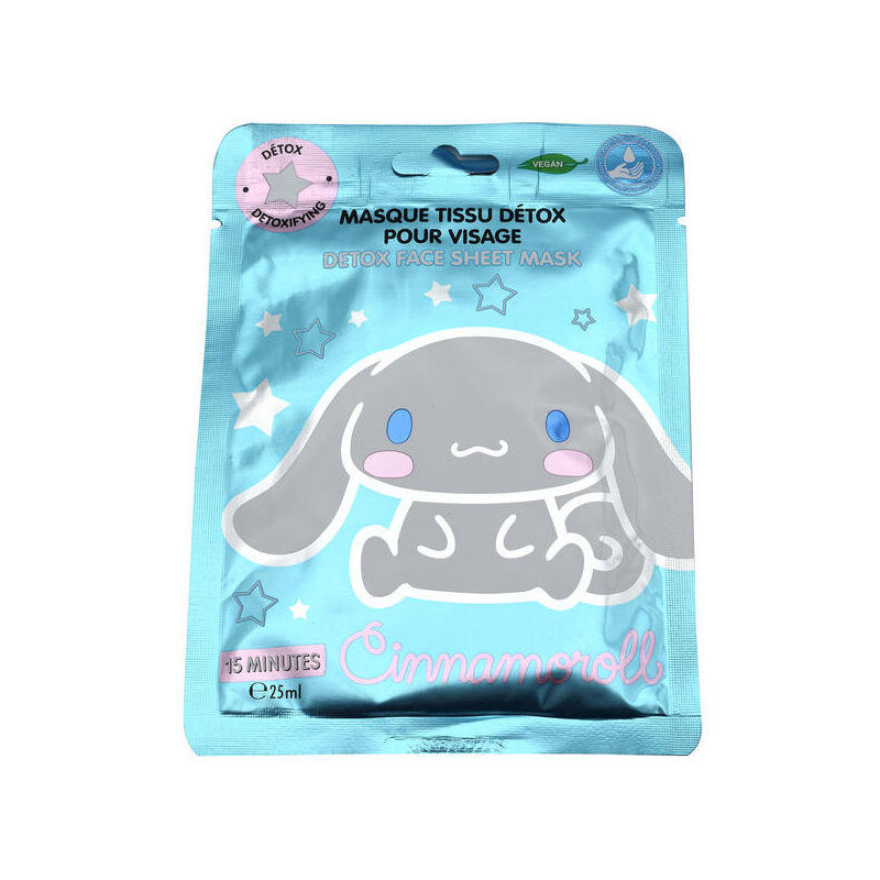 Pack De 12 Unidades - Mascarilla Facial Detox Cinnamoroll Hello Kitty