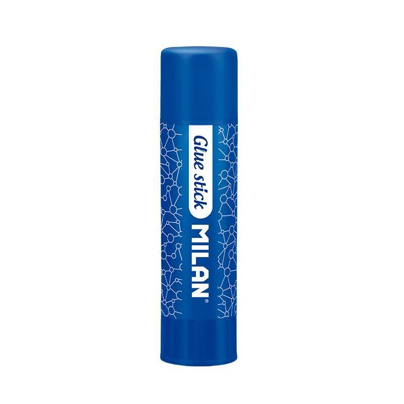 Pack De 12 Unidades Milan Barra De Pegamento Grande - Capacidad 40gr - Sin Disolventes - Secado Rapido - Uso Escolar