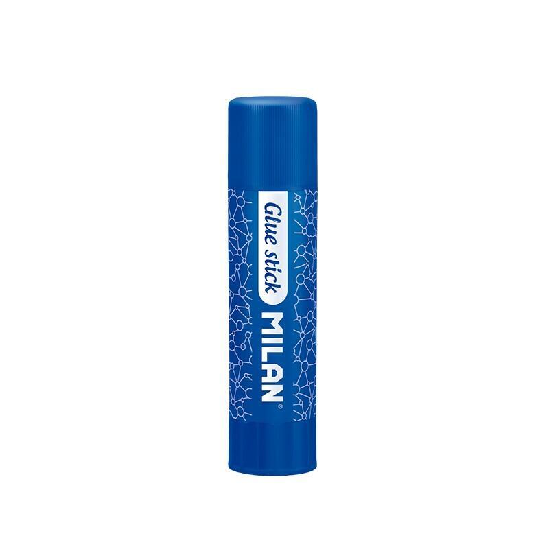 Pack De 12 Unidades Milan Barra De Pegamento Mediano - Cantidad 21gr - Sin Disolventes - Secado Rapido - Uso Escolar
