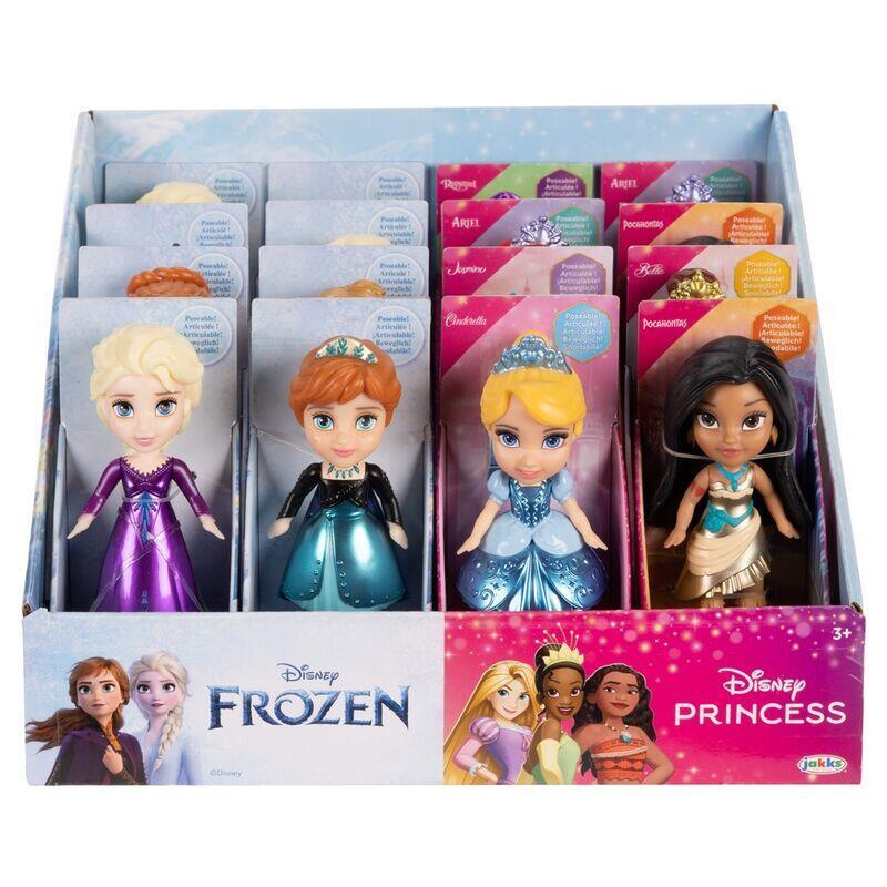 Pack De 12 Unidades - Mini Muñeca Princesas Disney 7cm Surtido