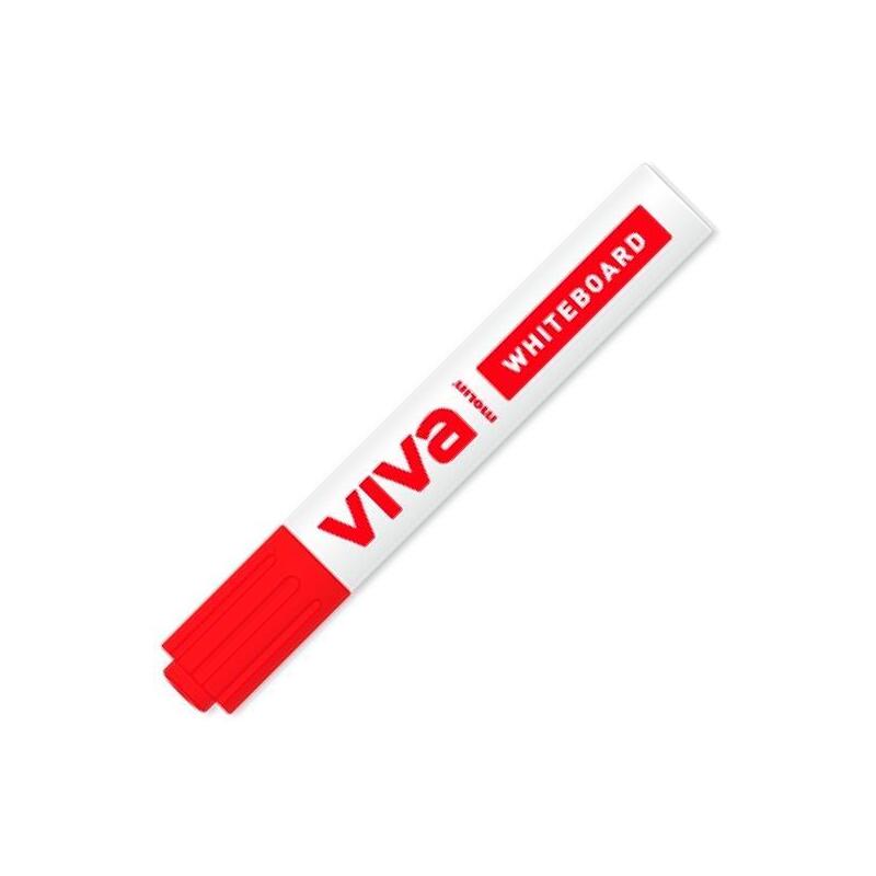 Pack De 12 Unidades Molin Rotulador Pizarra Blanca Viva Rojo