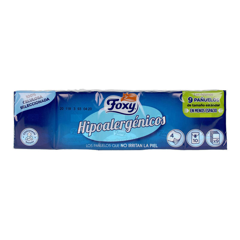 Pack De 12 Unidades - Pack Pañuelos Foxy Hipoalergénicos Pack 10 Unid.