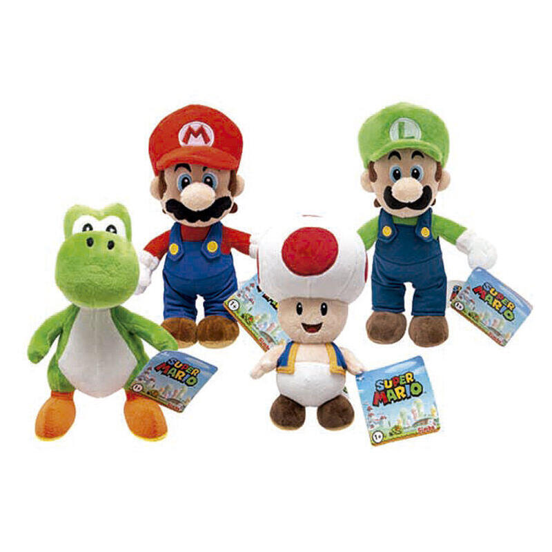 Pack De 12 Unidades - Peluche Super Mario Bros 20cm Surtido