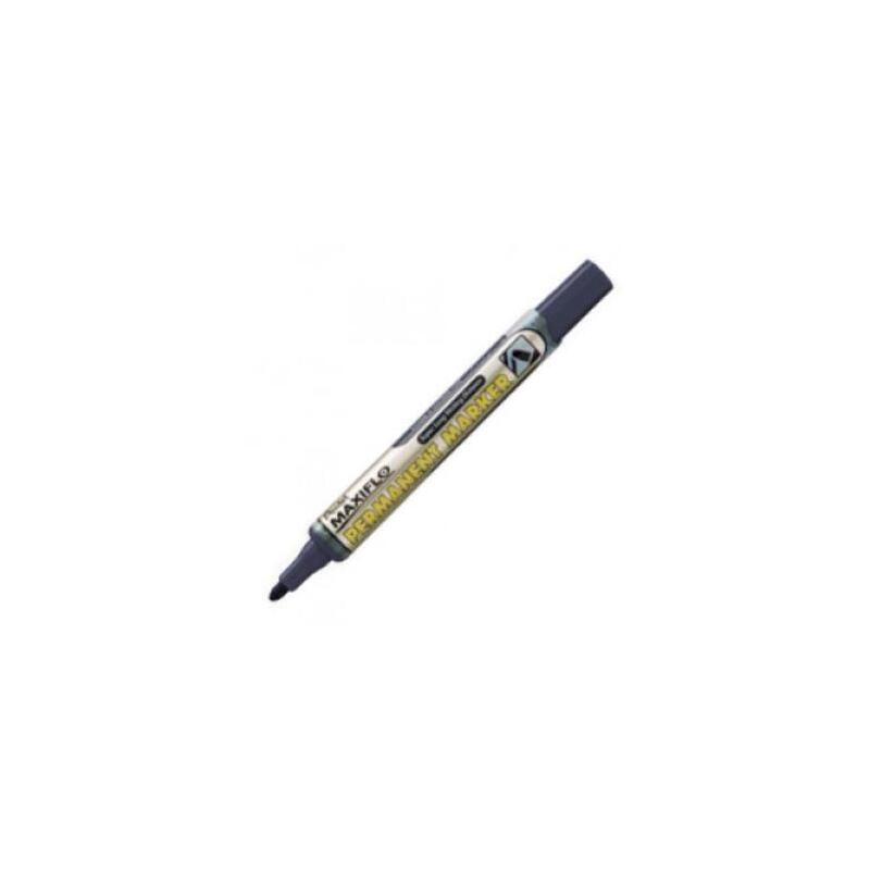 Pack De 12 Unidades Pentel Maxiflo Nlf50 Rotulador Permanente Punta Bala Negro