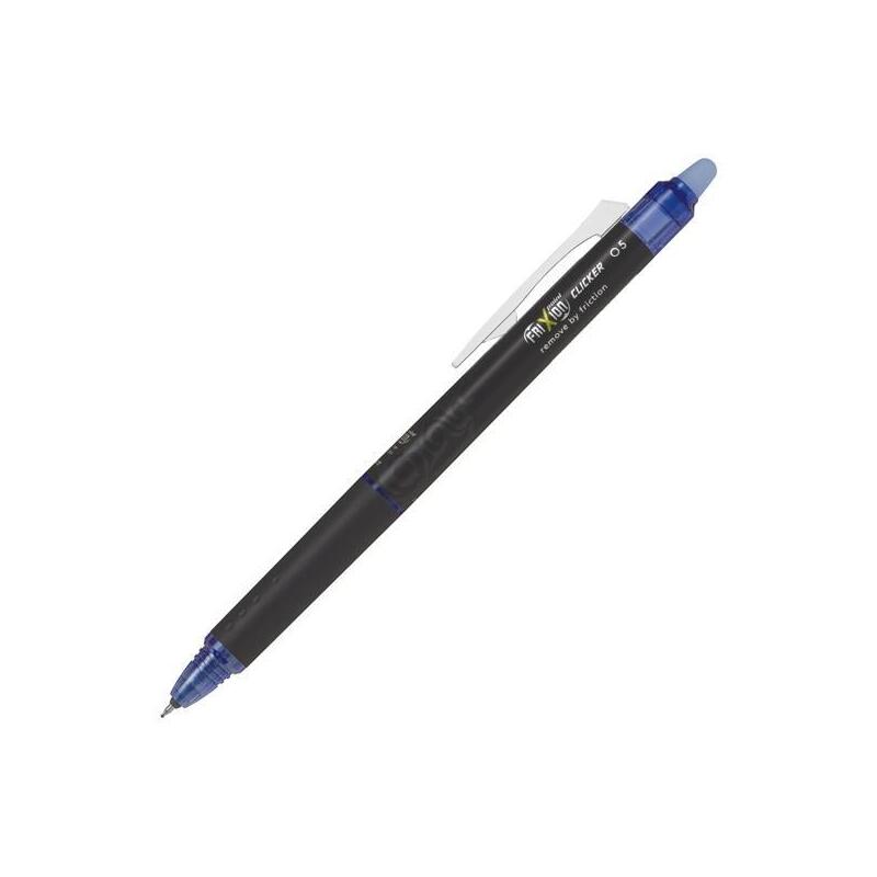 Pack De 12 Unidades Pilot Boligrafo Borrable Frixion Point Clicker 0.5 Azul