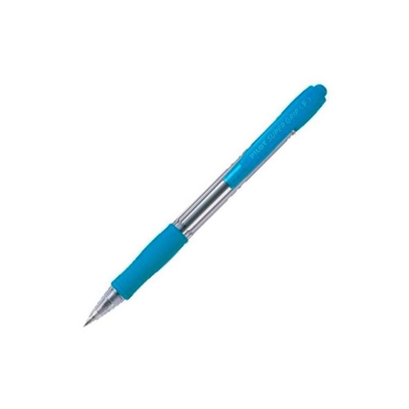 Pack De 12 Unidades Pilot Boligrafo Supergrip Azul Claro