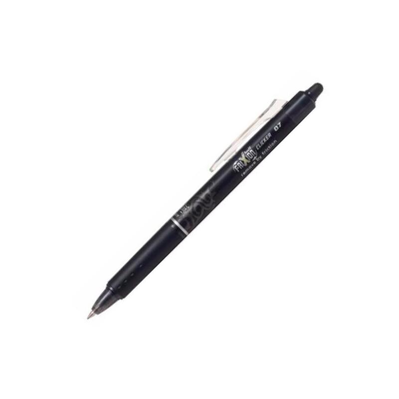 Pack De 12 Unidades Pilot Bolígrafo Tinta Borrable Frixion Clicker 0.7 Negro