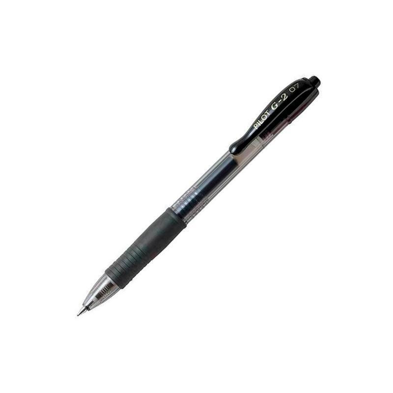 Pack De 12 Unidades Pilot Bolígrafo Tinta De Gel G-2 0.7 Retráctil Negro