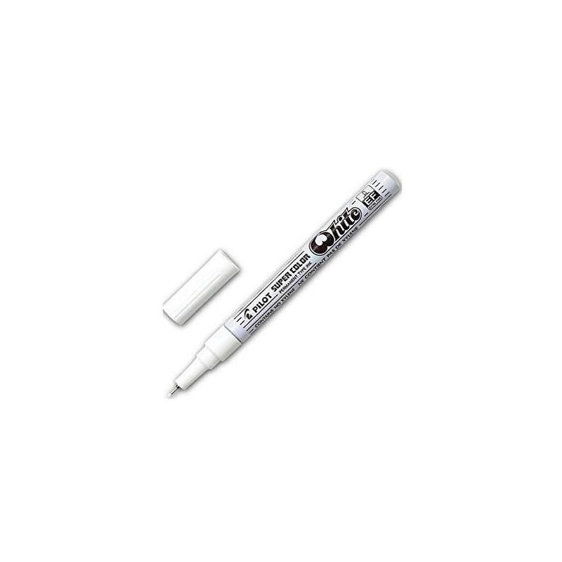 Pack De 12 Unidades Pilot Marcador Permanente Desechable Blanco Extrafino
