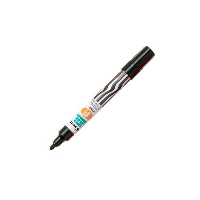 Pack De 12 Unidades Pilot Marcador Permanente Sca-F Recargable Negro