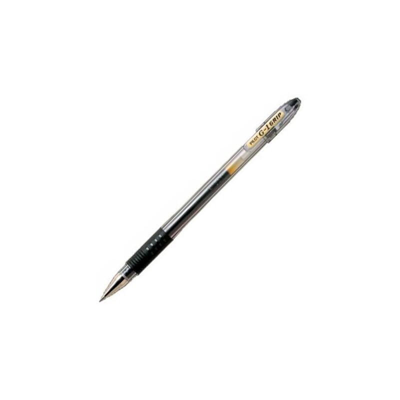 Pack De 12 Unidades Pilot Roller G-1 Grip Tinta De Gel 0,7 Negro